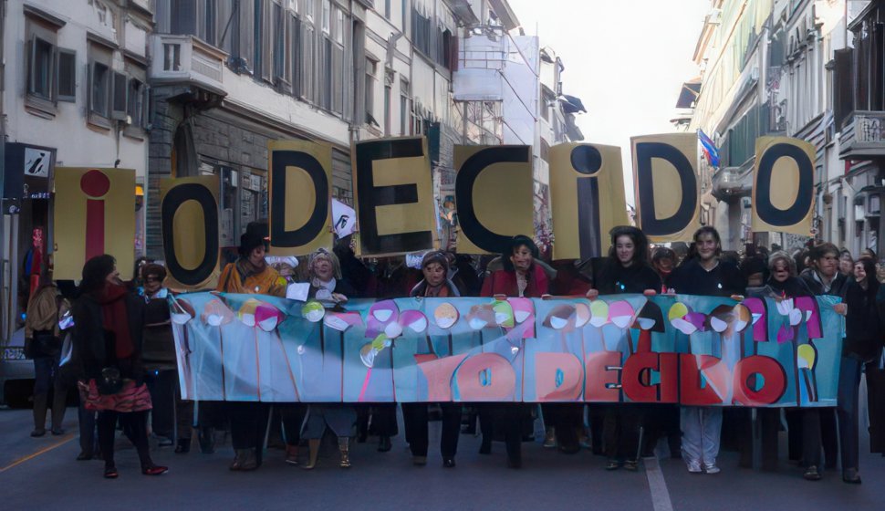 Manifestazione per la festa della donna, "Io decido"