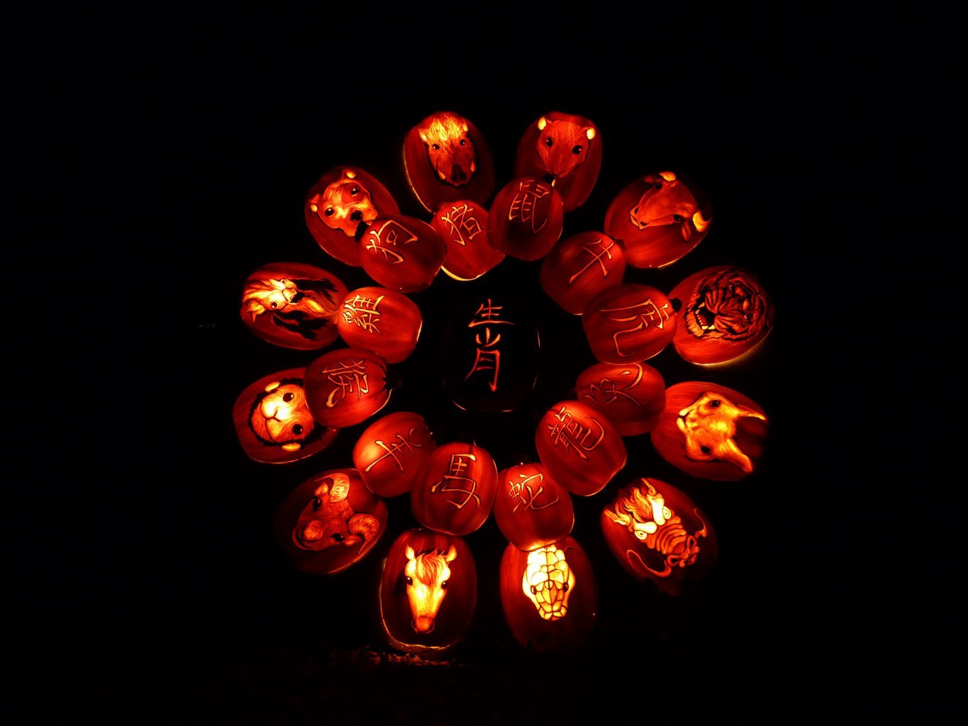 I 12 segni astrologici cinesi.
