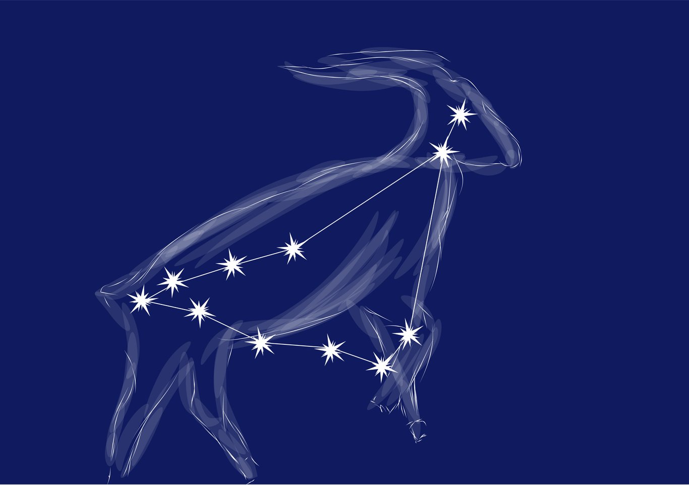 Illustrazione della costellazione del Capricorno.