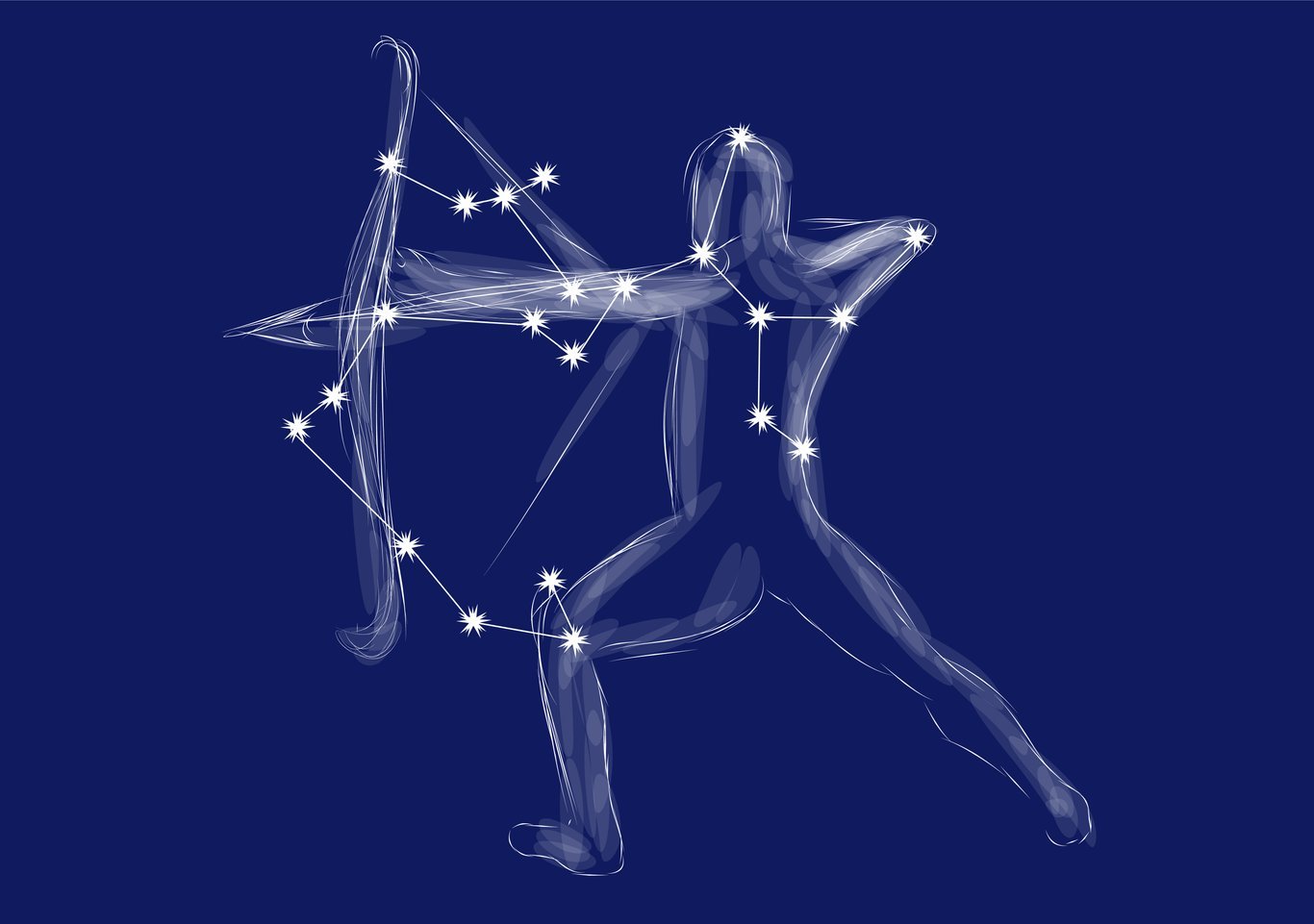 Illustrazione della costellazione del Sagittario.