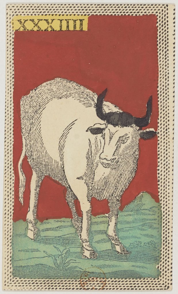 Il segno del Leone in un mazzo di carte fiorentino (minchiate) del XIX secolo.