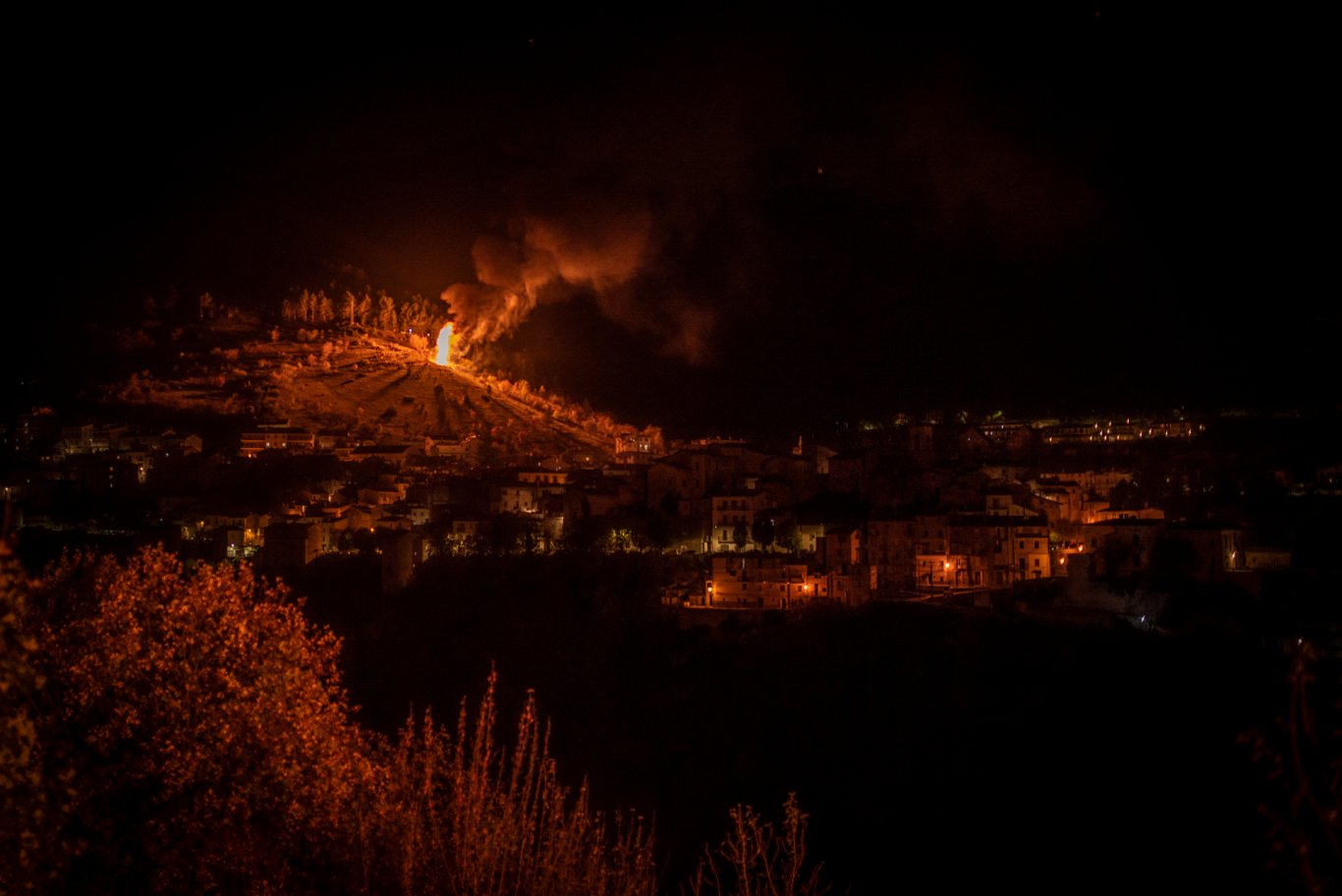 Uno degli incendi di San Martino