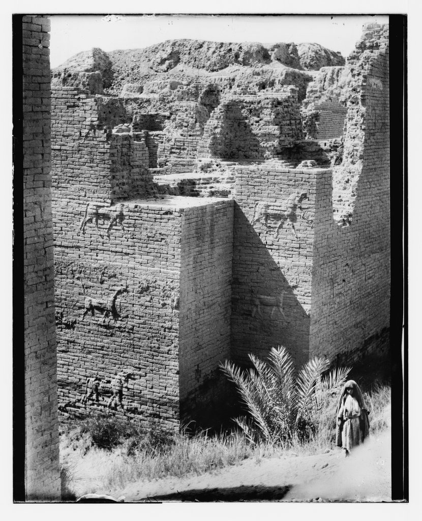 La porta di Ishtar dopo lo scavo, fotografia scattata verso la fine di settembre 1932, collezione Matson