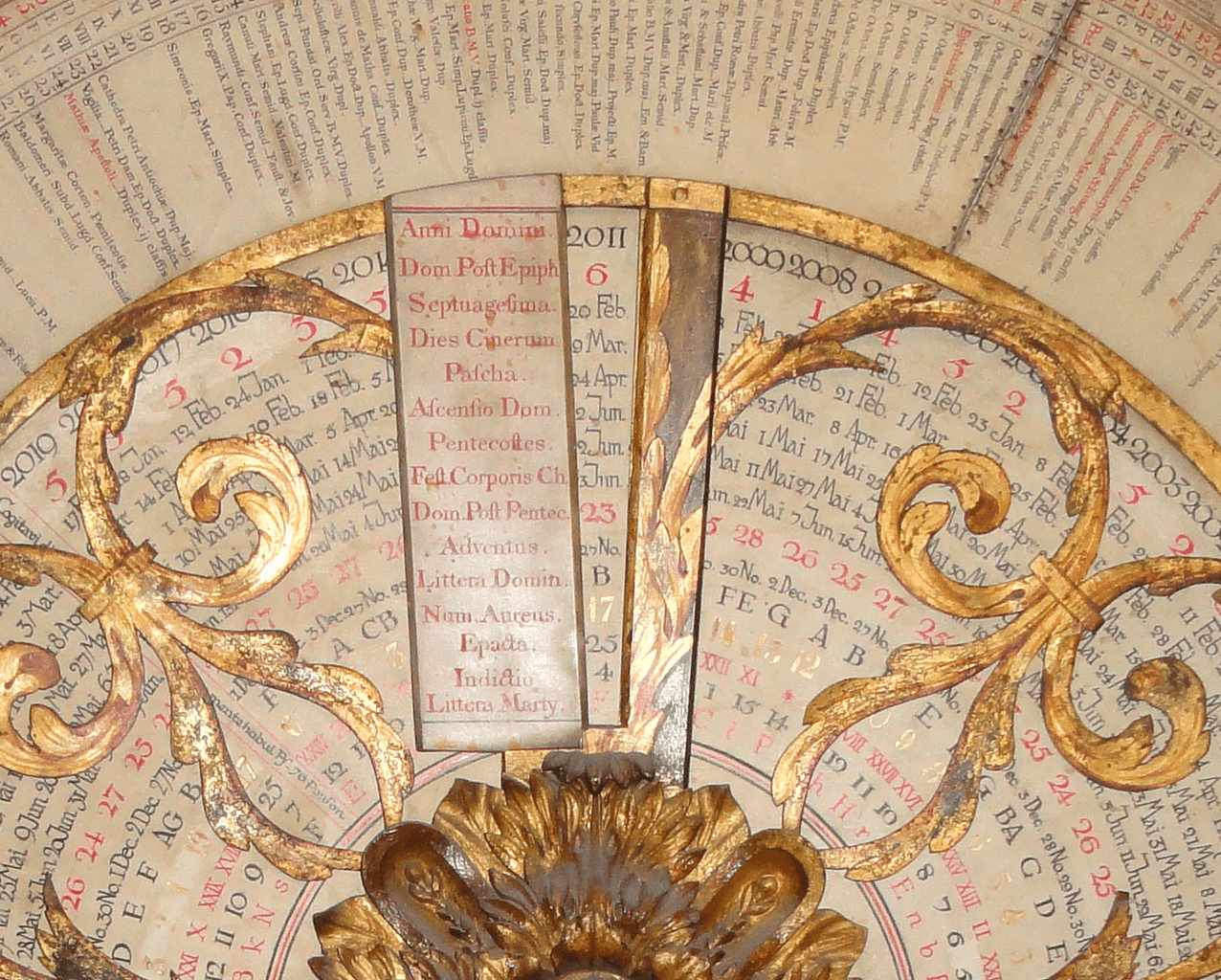 Dettaglio del computo della cattedrale di San Giovanni a Lione
