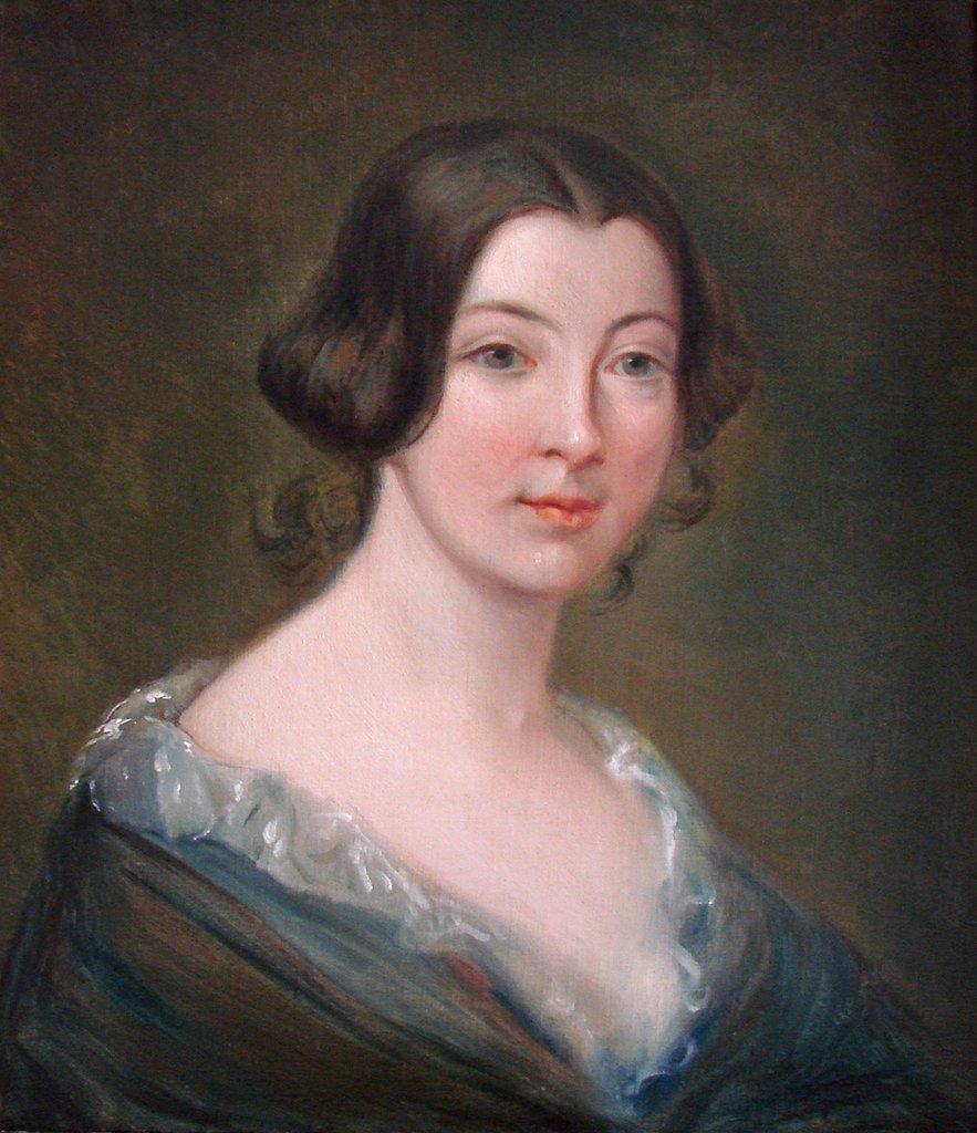 Clotilde de Vaux (1815-1846), ritratto di Antoine Étex (circa 1845) esposto nel salotto dell'appartamento di Auguste Comte a Parigi.