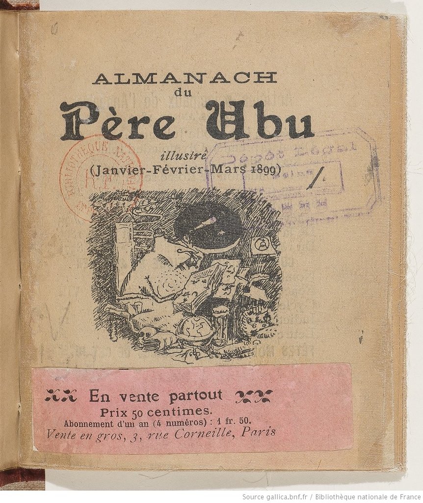 Prima pagina dell'almanacco illustrato del 1899