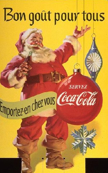 Carta pubblicitaria Coca-Cola verso il 1931, con lo slogan "Un buon gusto per tutti"