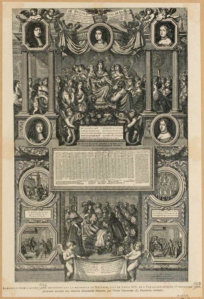 Almanacco per l'anno 1662 / Nascita del Delfino / La milizia di Parigi alla Pace di Nimega