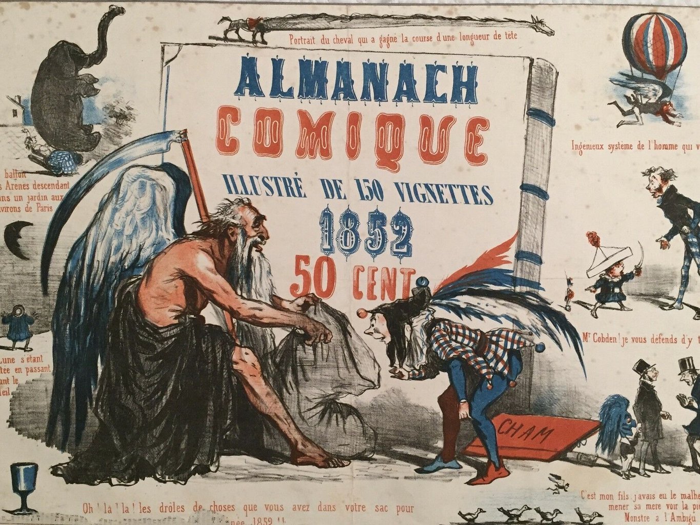 CHAM continuò a realizzare manifesti negli anni successivi; qui nel 1852.
