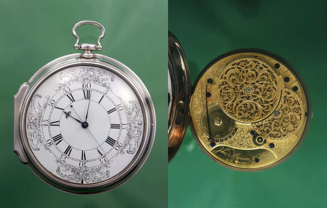 L'orologio visto dall'esterno e con l'interno aperto