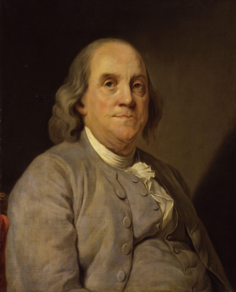 Benjamin Franklin (1706-1790), di Joseph-Siffrein Duplessis, 1783