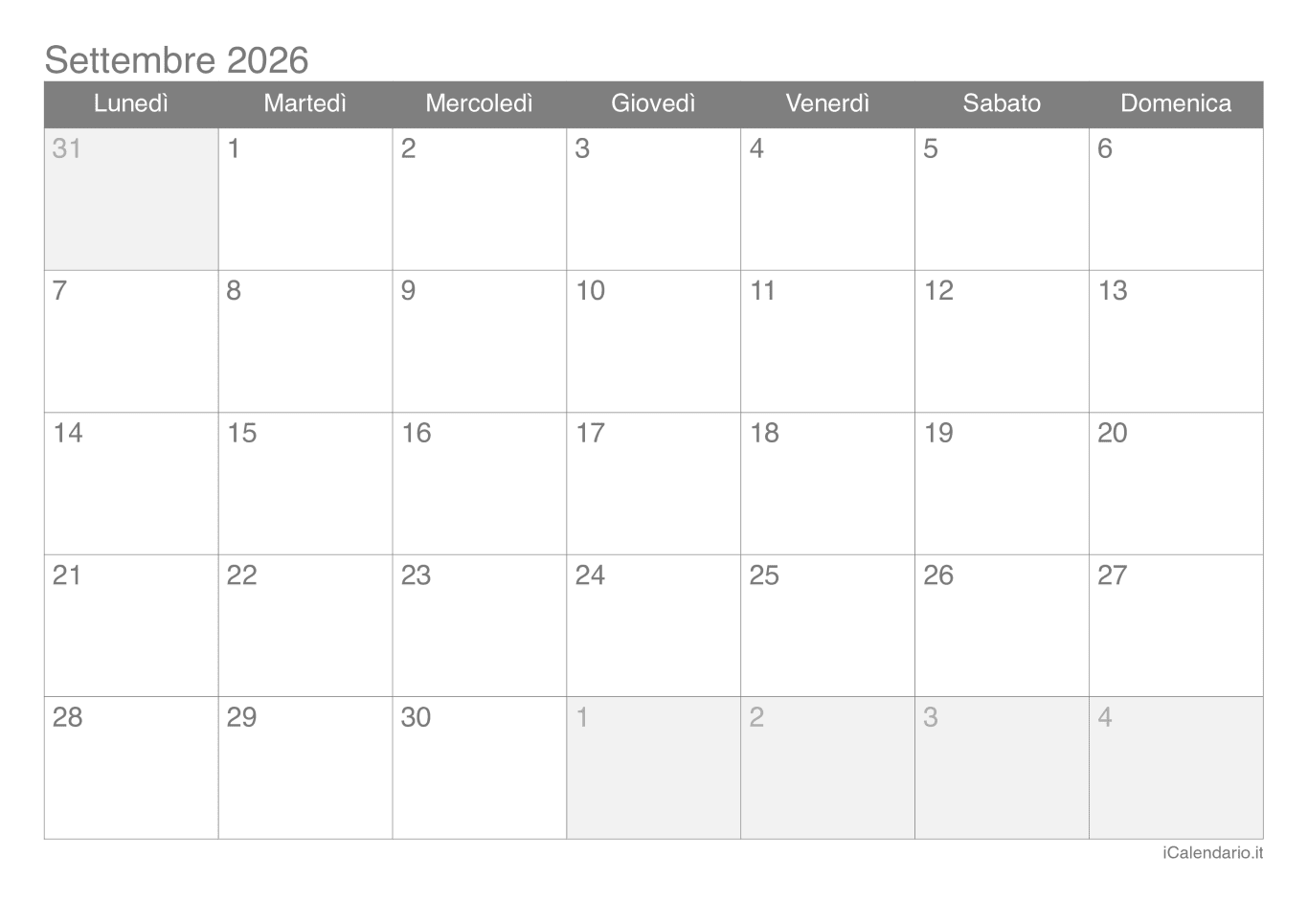 Calendario de settembre 2026