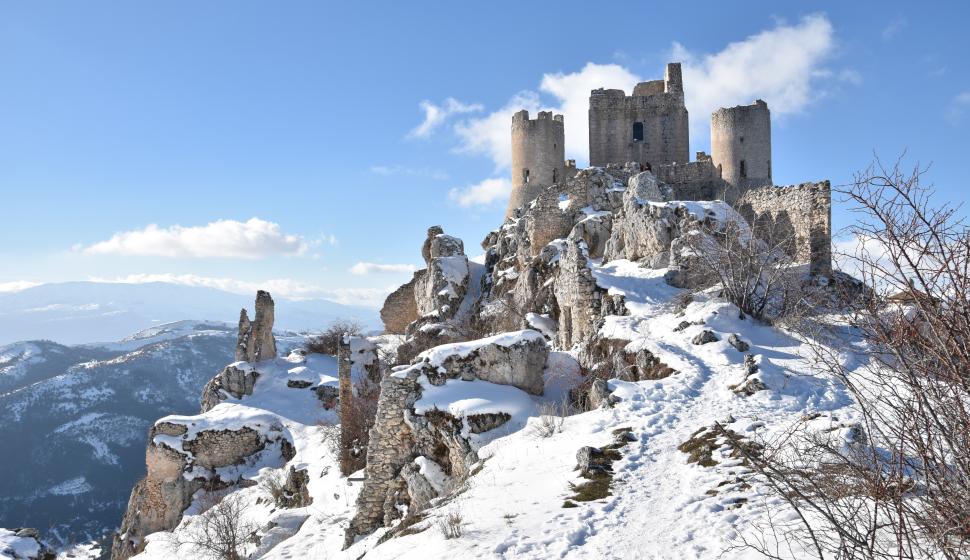 Rocca Calascio, Provincia di L'Aquila in Abruzzo, Italia